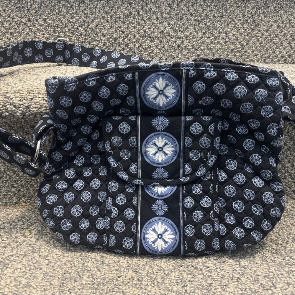 Stephanie Dawn Blue Quilted Women's Crossbody Bag